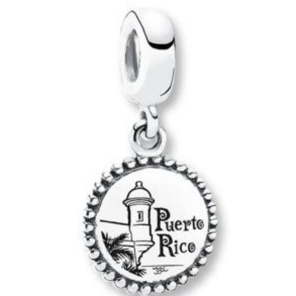 PANDORA Puerto Rico Travel Dangle Charm - Picture 8 of 8
